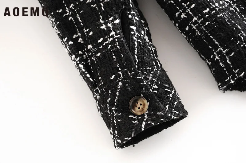 AOEMQ/повседневные рубашки черная Асимметричная Клубная блуза унисекс в стиле панк