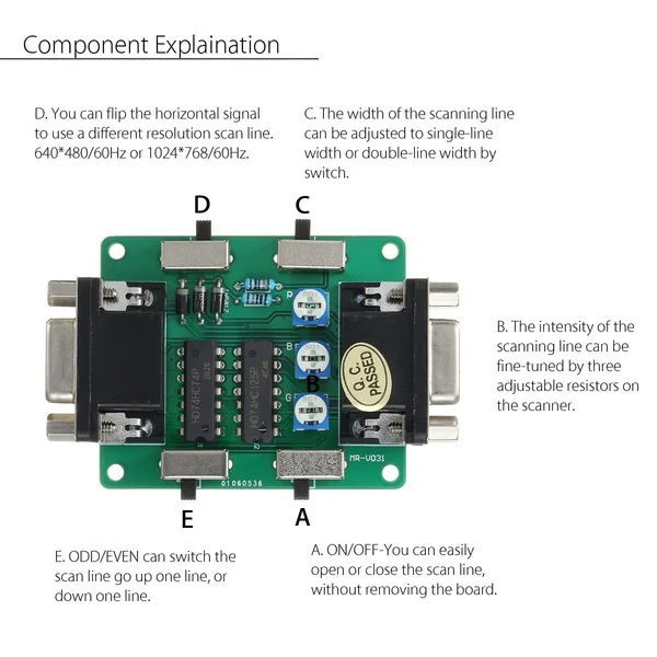 Scanline Generator VGA Connection For Vintage Games Gamers MAME Arcade Machine | Coin Operated