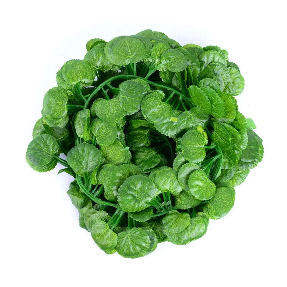 12 шт. искусственные растения криперы зеленый лист Плющ лоза для домашнего