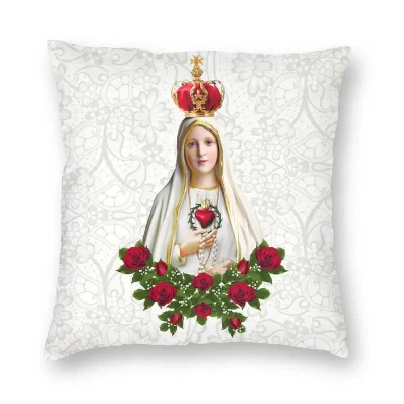 

Наволочка с надписью «Our Lady Of Fatima Дева Мария»