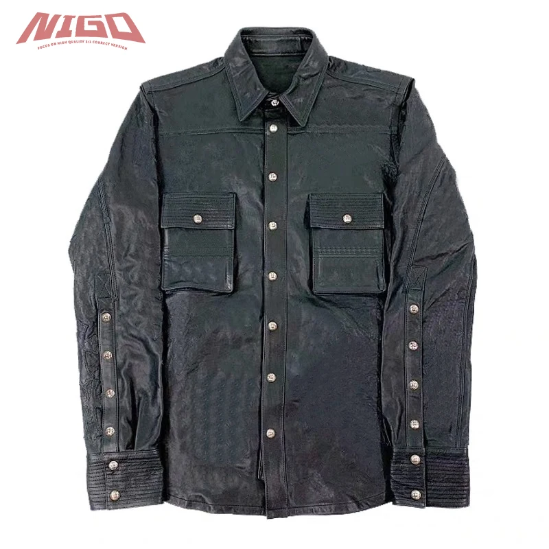 

Кожаная куртка NIGO 21ss, пальто # nigo1188