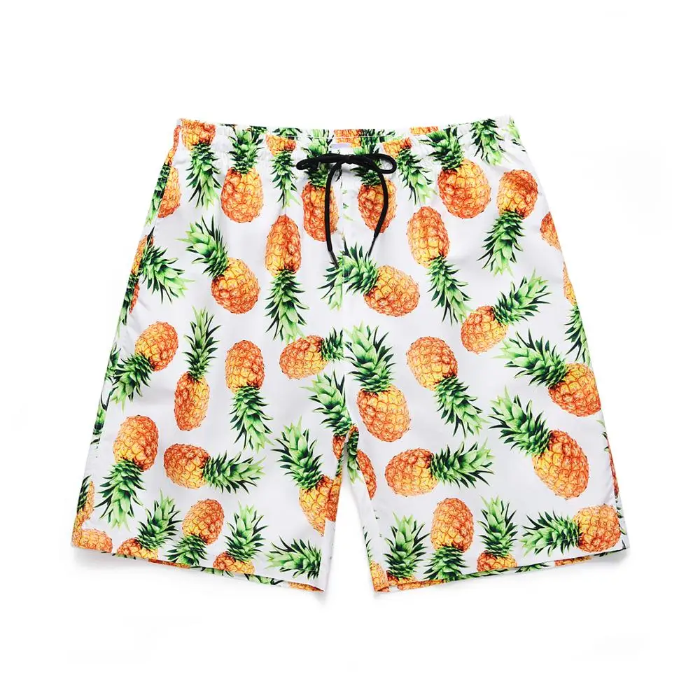 Повседневный костюм мужские Гавайские пляжные летние комплекты принт фрукт