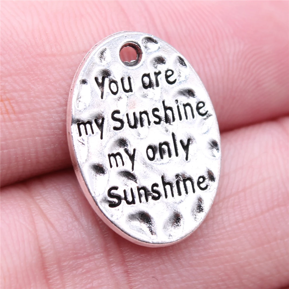 Фото Sejuani DIY Jewelry 10 шт. 21x16 мм You Are My Sunshine Only Charms | Украшения и аксессуары
