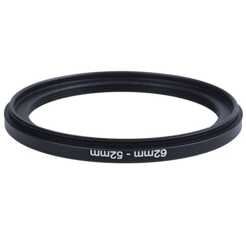 

62mm-52mm 62mm to 52mm Black Step Down Ring Adapter for Camera