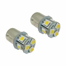 2 шт. BA15S R5W 1156 5050 8SMD светодиодные Белые автомобильные поворотные