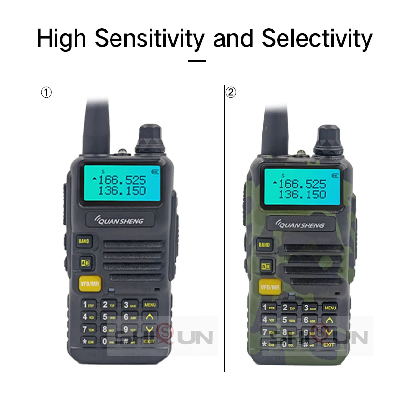 Upgrade 5W Quansheng UV-R50-2 Mobile Walkie Talkie Vhf Uhf Dual Band Radio camouflage UV-R50-1 UV-R50 Series Uv-5r tg-uv2 UVR50