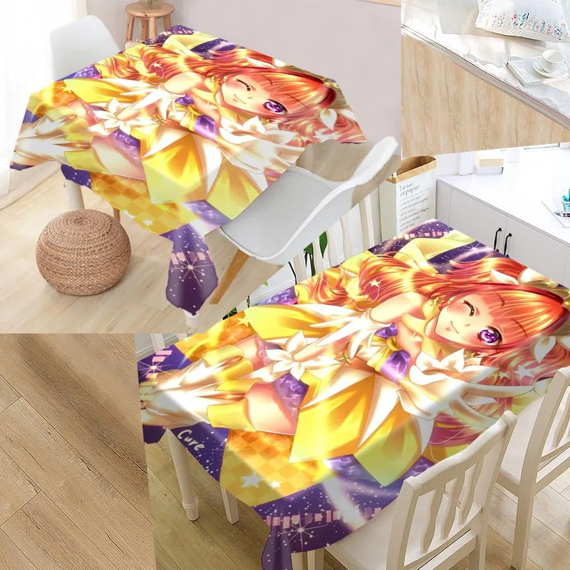 

PriPara Custom Table Cloth Oxford Fabric Rectangular Waterproof Oilproof Table Cover Family Party Tablecloth