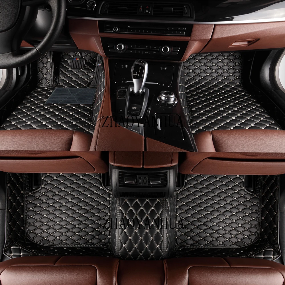 Custom LHD/RHD Special Car Floor Mats For Mercedes-Benz M/ML Class W164 2006-2011 Year Leather Waterproof Leather Anti-slip