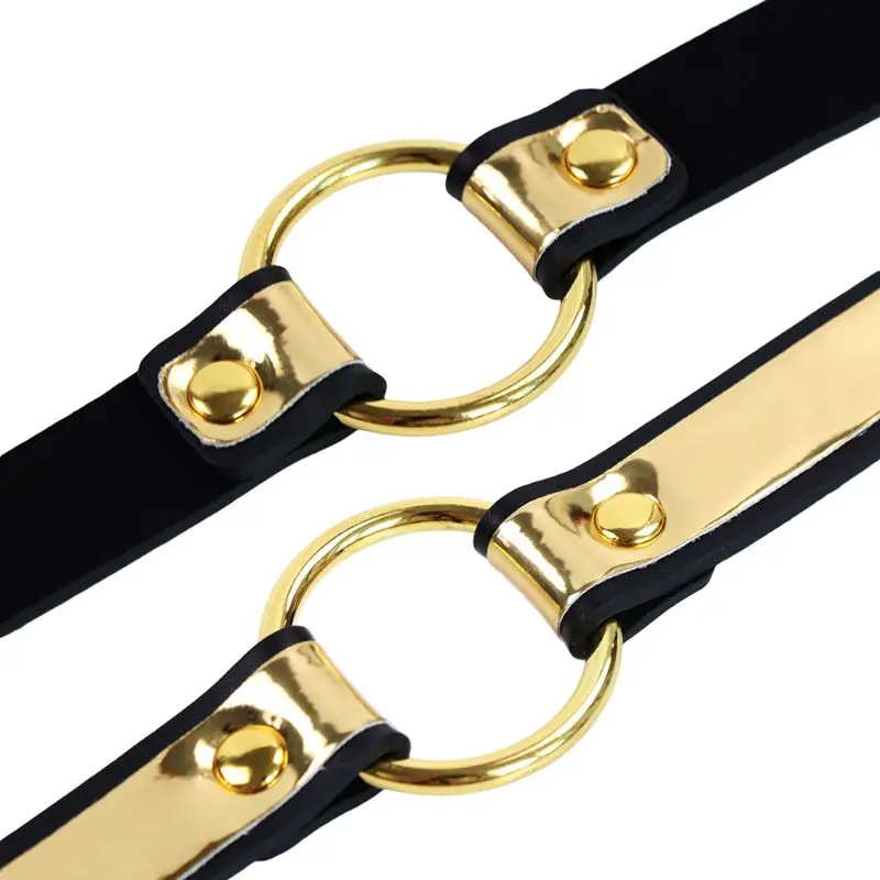 BDSM Restraint Fetish PU Leather Neck Collar Choker Bondage Sex Toys for Women Adult Games | Красота и здоровье