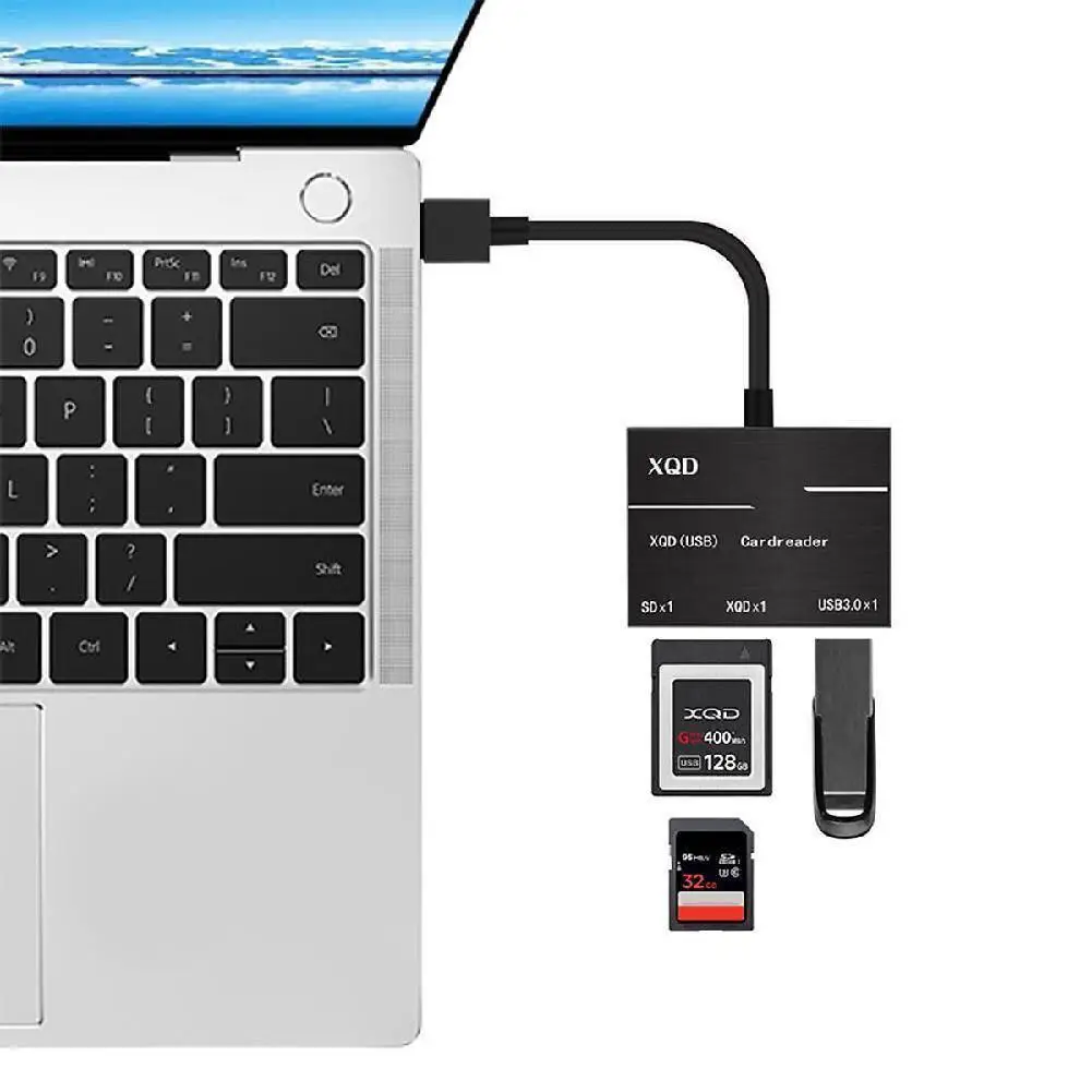 Сверхскоростной металлический кардридер совместим с USB 3,0/2,0 адаптер для карт XQD от AliExpress WW