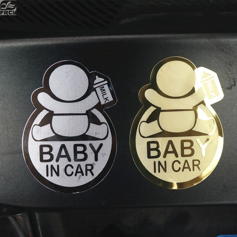 Автомобильный дизайн 3D никелевая металлическая мультяшная наклейка s Baby в машине