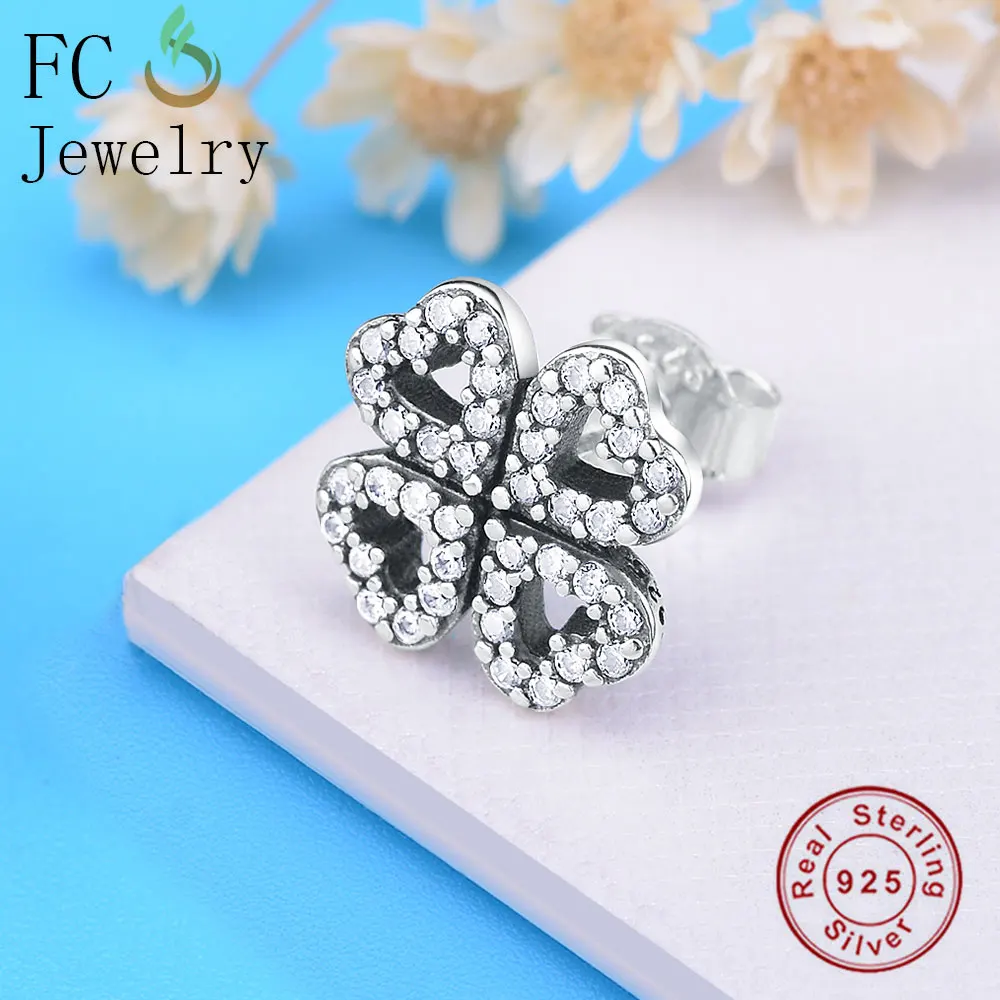 Женские серьги гвоздики из серебра 925 пробы с фианитом|Серьги-гвоздики| |