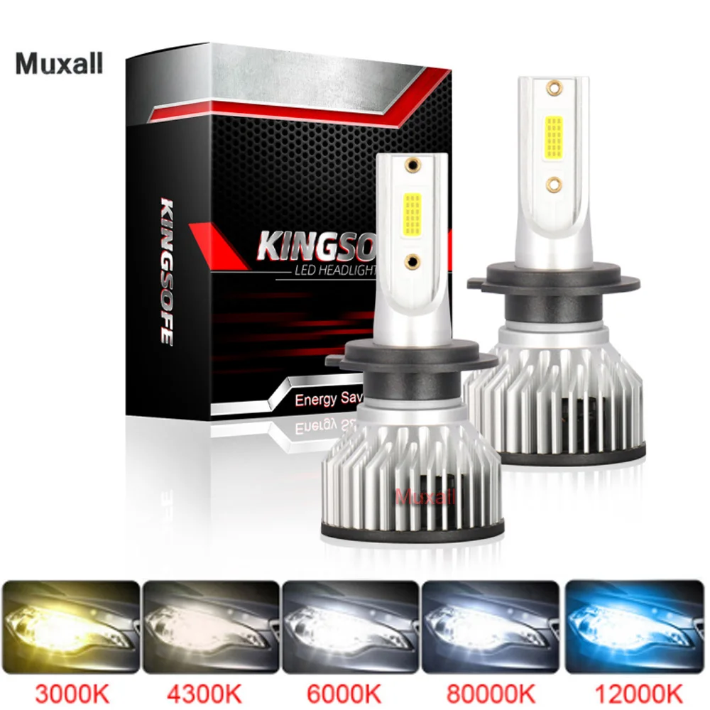 

Muxall 20000LM LED Mini Canbus Car Headlight H7 H1 H4 H11 9005 HB3 9006 HB4 6000k 4300K Motorcycle Fog Light Headlamp Bulbs Lamp
