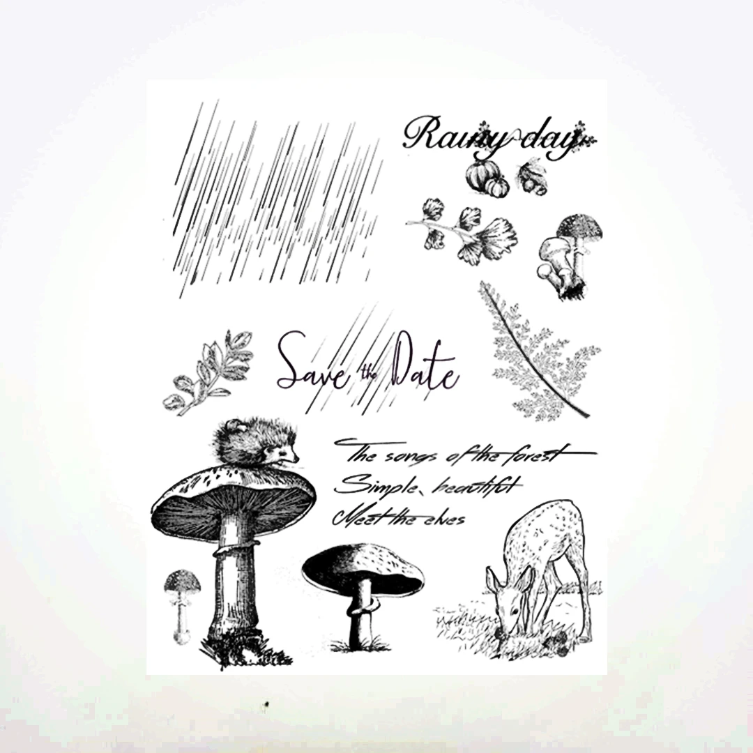 14x18 см гриб для дождливой погоды женские прозрачные уплотнения наклейки