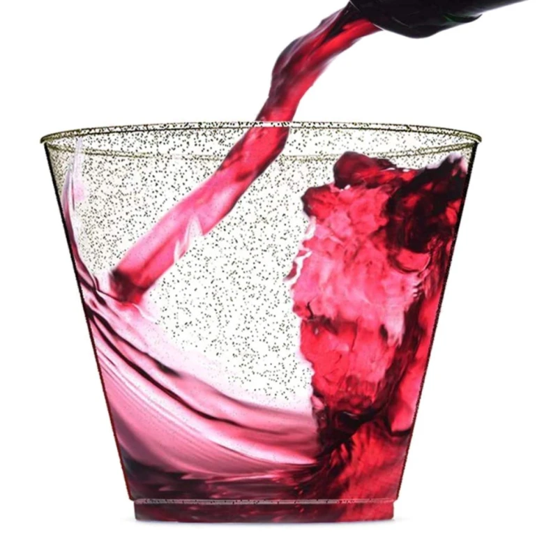 50 шт. чашки для воды с серебряным порошком 9 унций | Дом и сад