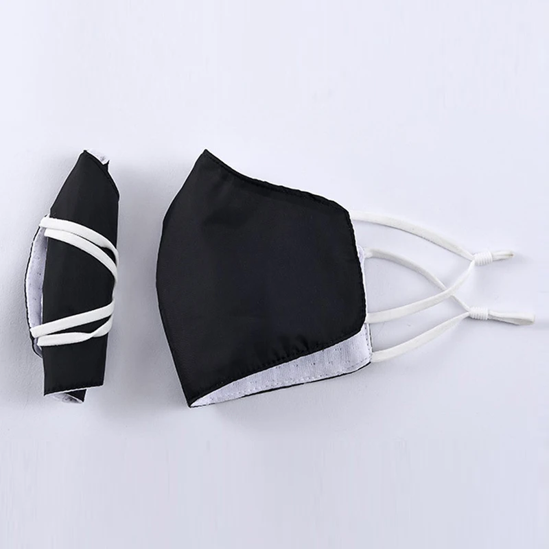 Водонепроницаемая и хлопковая маска унисекс моющиеся черные маски для лица