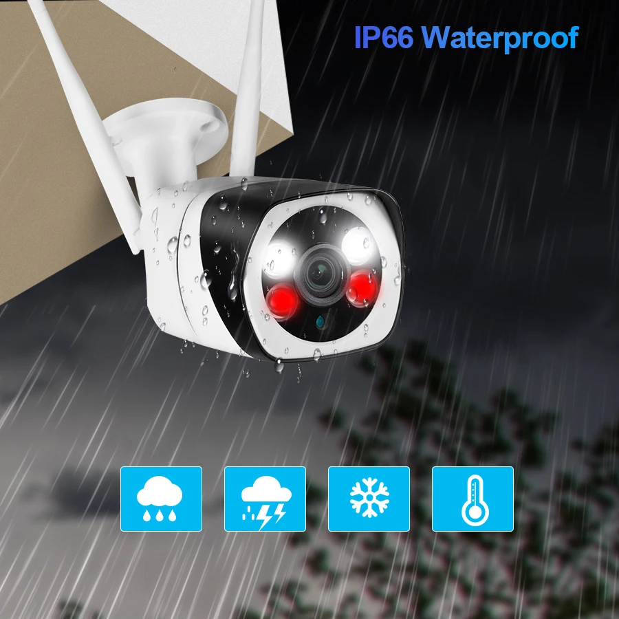 Fuers HD 5MP Wifi IP камера 1080P Беспроводная Проводная CCTV цилиндрическая наружная