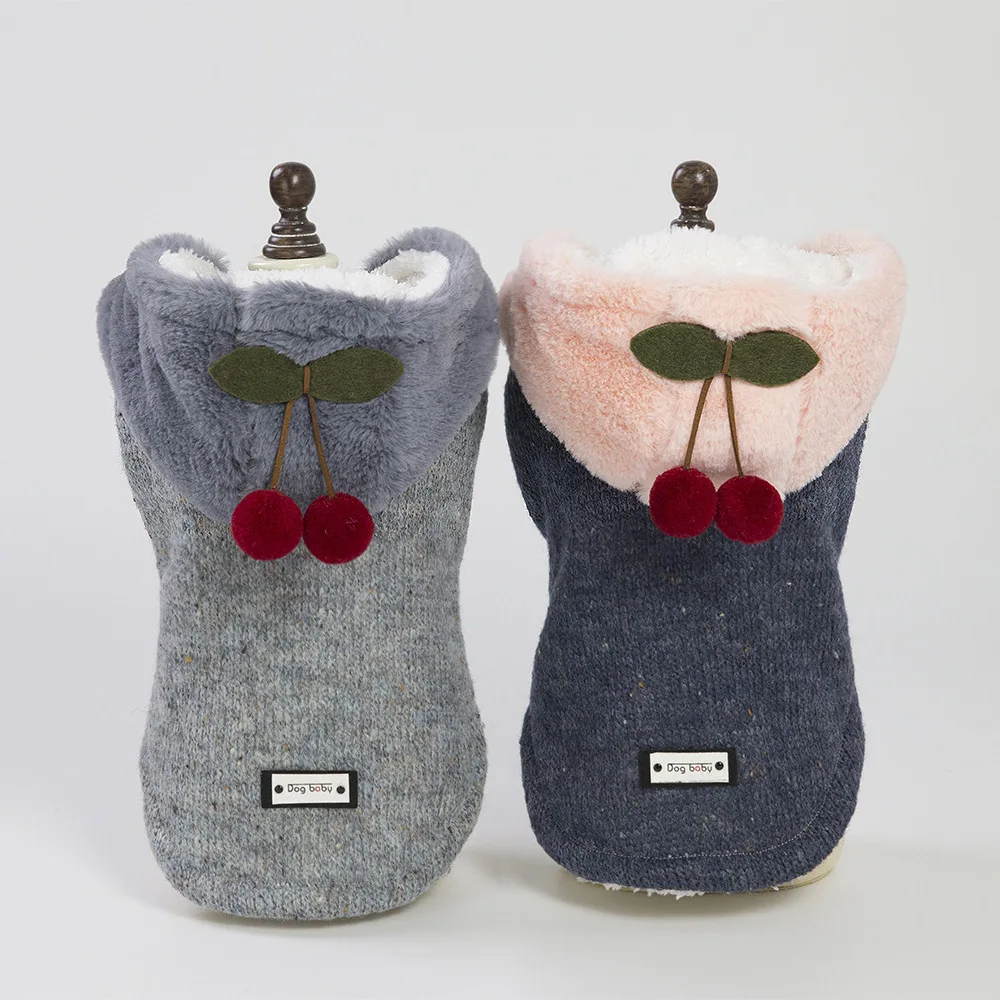 Теплый Собака жилетка одежда для домашних животных осень зима собаки кошки