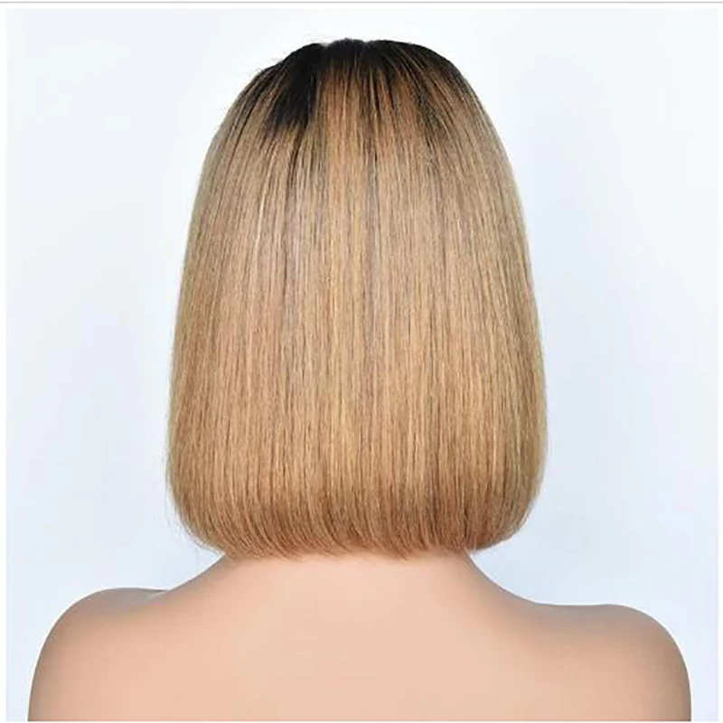 Парики 1b 27 с эффектом омбре медовая блондинка безклеевые короткие парики прямые