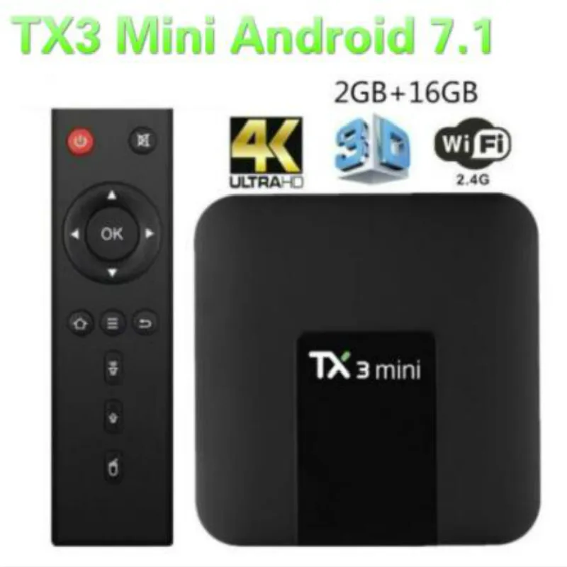 

TX3 Мини Смарт ТВ-приставка Android 8,1 Amlogic S905W 1G 8G 2G 16G 4K H.265 2,4G 5G Dual Wifi телеприставка медиаплеер Pk H95 T95