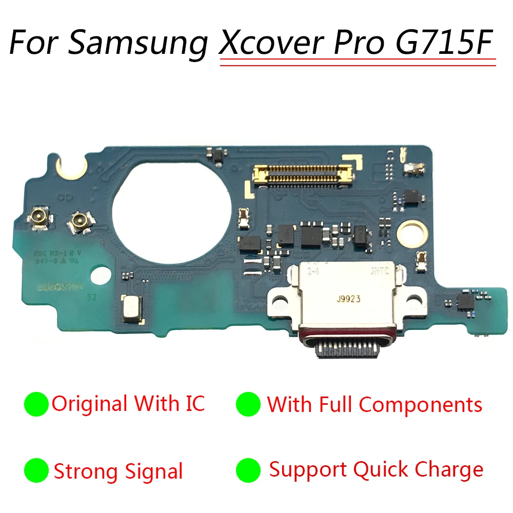 Оригинальная плата зарядного устройства PCB Flex для Samsung Xcover Pro G715 USB порт разъем док
