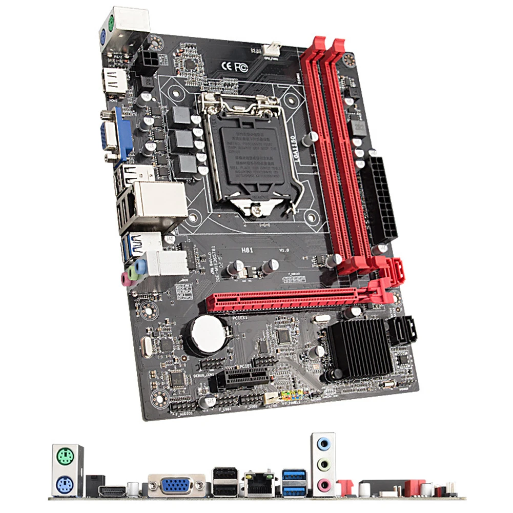 H81 SATA 3,0 компьютерный M-ATX процессор DDR3 аксессуары сильная совместимость прочная Материнская плата 16G USB интерфейс LGA1150