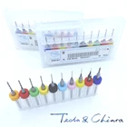 10 шт., мини-сверла 0,4 0,45 0,5 0,55 0,6 0,65 0,7 мм для печатной платы, карбид вольфрамовой стали для печатной платы, станок с ЧПУ