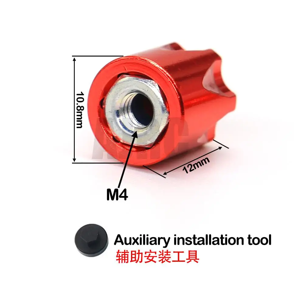 4 шт cnc алюминиевый сплав m4 гайк