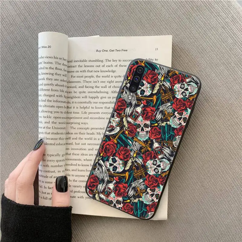 

Horror Bat Skeleton Halloween pattern Phone Case For Samsung galaxy A S note 10 7 8 9 20 30 31 40 50 51 70 71 21 s ultra plus
