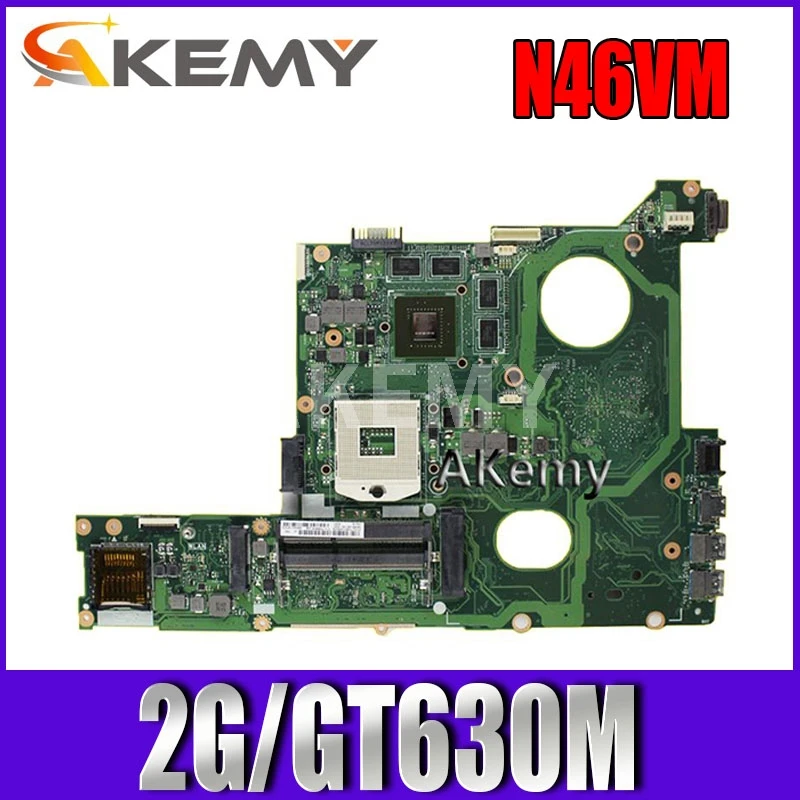 Фото Akemy N46VM GT630M Встроенная 2 Гб материнская плата для For Asus N46V N46VZ N46VB N46VJ ноутбука 100% Testado