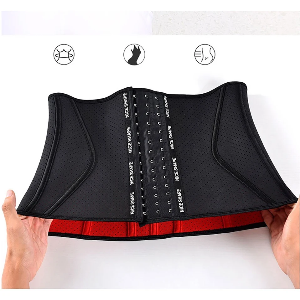

Women Stomach Waist Trainer Corset Belly Belt Modeling Strap Body Shaper Sweat Slimming Neoprene Lumbar Weight Loss Fat Burning