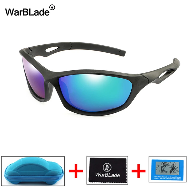 Детские солнцезащитные очки WarBlade UV400 поляризационные силиконовые с коробкой для