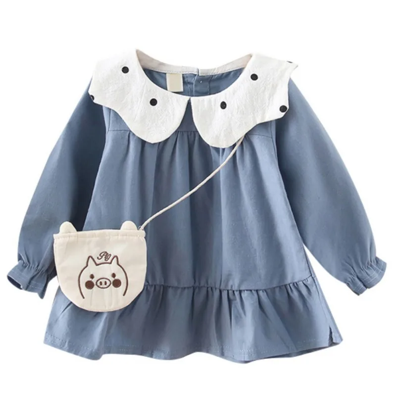 Детская одежда для девочек Платье Сезон весна-осень Повседневное платье в