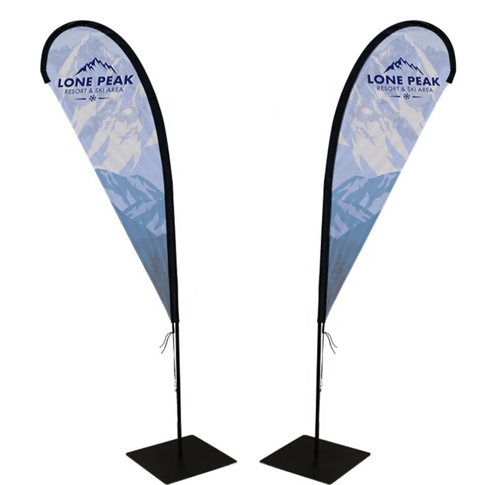 Индивидуальный каплевидный флаг пляжный баннер спортивный клуб цифровая печать