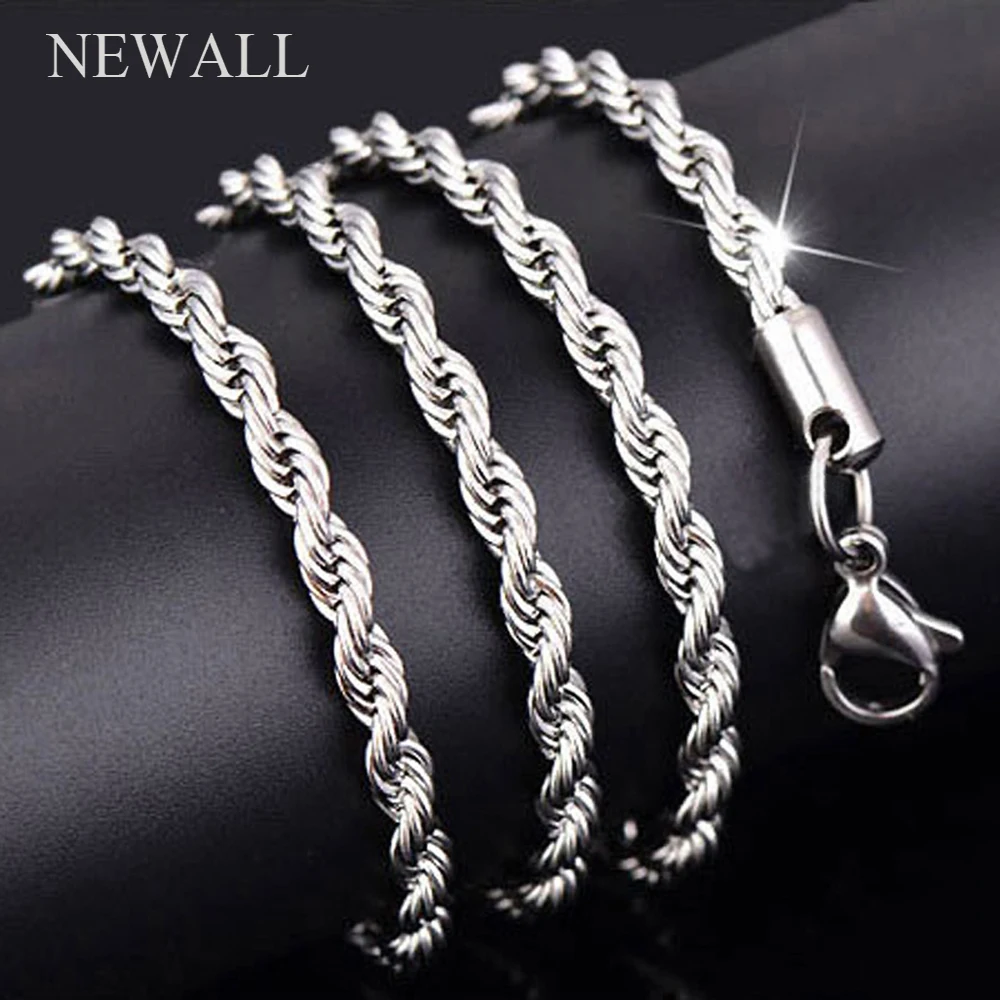 Горячая Распродажа оптовая продажа посеребренное женское ожерелье ширина 2 мм