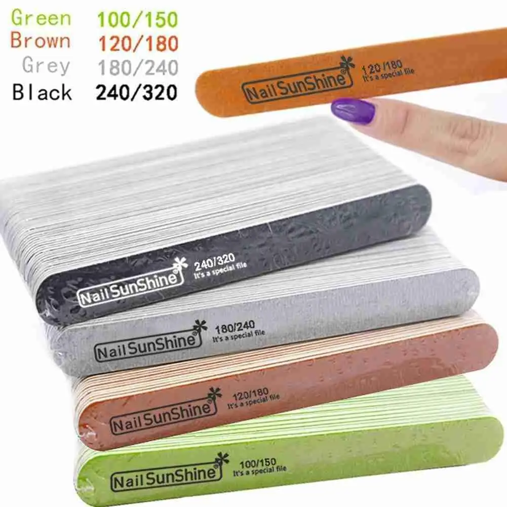 

10pcs/lot Nail File Colorful Wood Nail Art Sanding Buffer Block Pedicure Manicure Buffing Polish Beauty Tools Nail Supplies