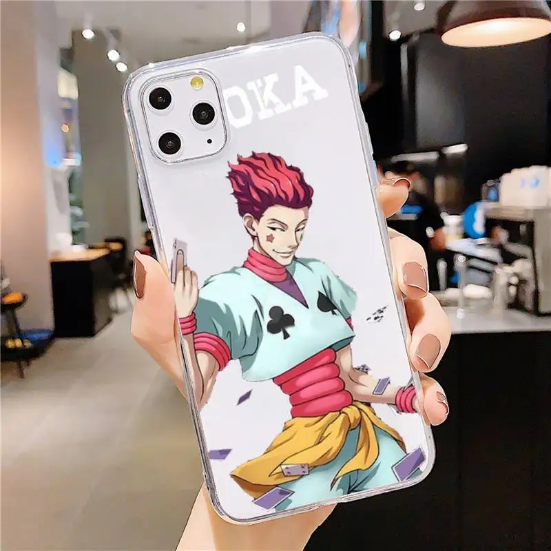 

Hisoka Anime Hunter X hunter Phone Case Transparent soft For iphone 5 5s 5c se 6 6s 7 8 11 12 plus mini x xs xr pro max