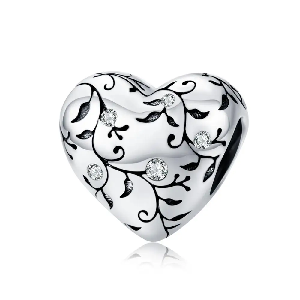 INBEAUT Лидер продаж 925 пробы серебро Ловец снов подвеска Крыло ангела fit Pandora браслет Сердце Дерево цветение Королевский флаг бусины