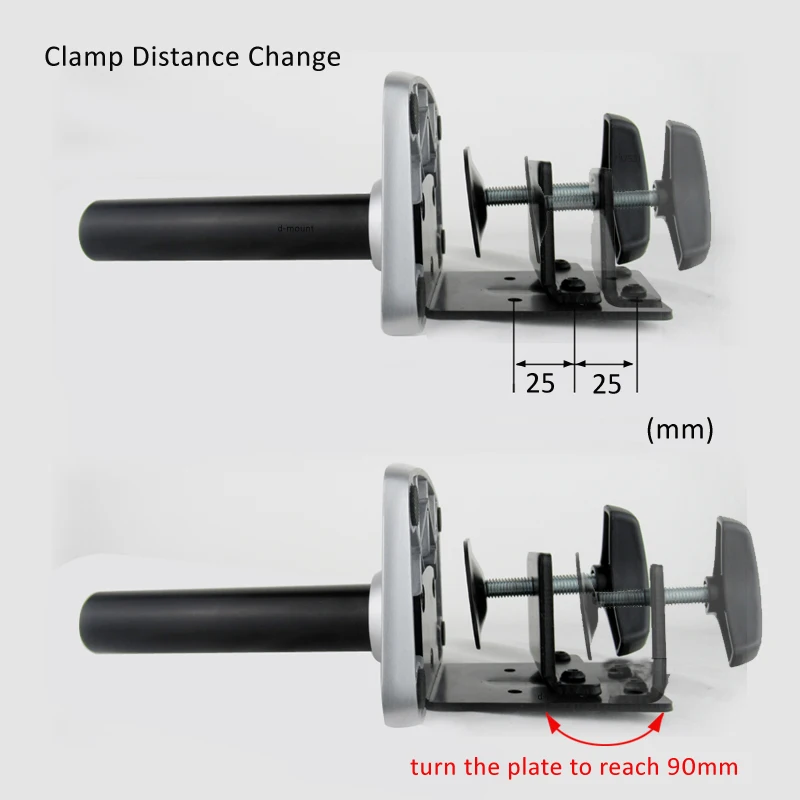 Настольная подставка для двух мониторов DL 9013LP 3 складных рычага 15 32 дюйма + до 17