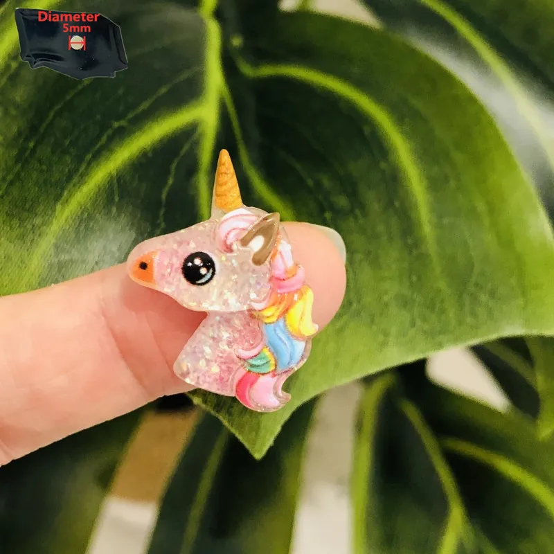 1 шт. милый мультяшный Фотофон из смолы Kawaii красочная вспышка Единорог Лошадь