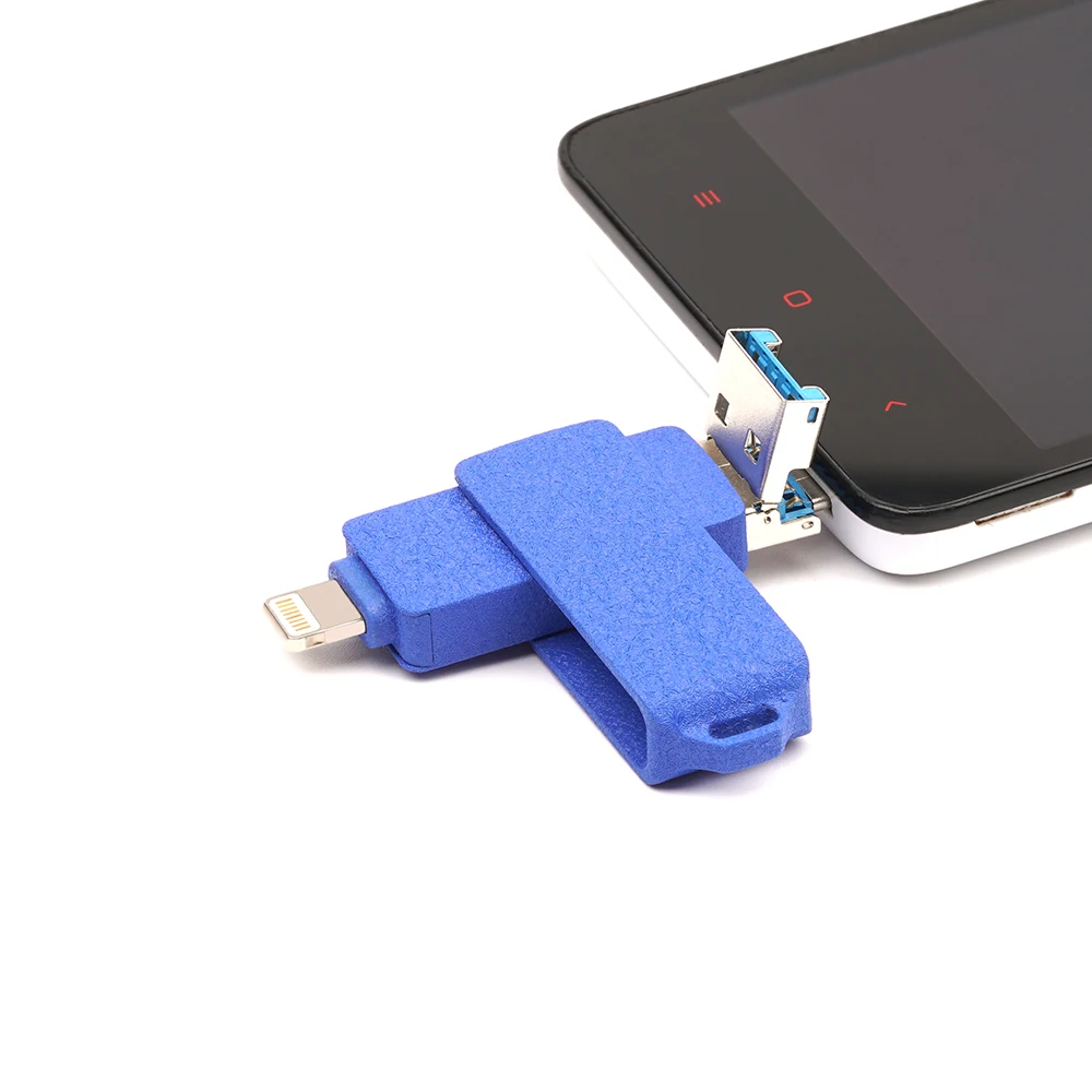Сверхзвуковой мобильный USB флеш накопитель 3 в 1 из металла frost 128 ГБ 32 64 Гб Флешка