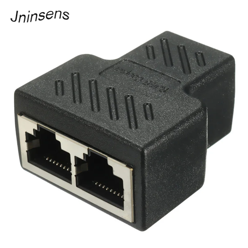 Сетевой кабель LAN Ethernet 1 2 способа RJ45 гнездовой сплиттер коннектор адаптер для