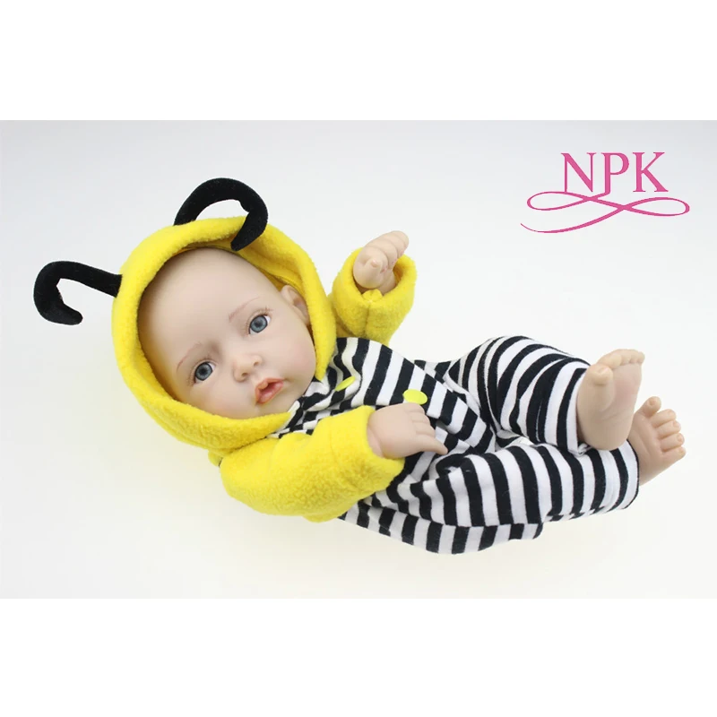 NPK 10 дюймов мини Детская кукла Мягкий силиконовый винил GentleTouch маленькое животное