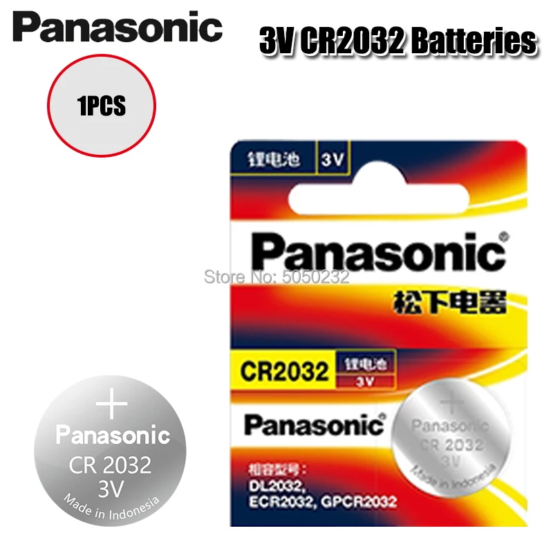 Оригинальный высокопроизводительный кнопочный аккумулятор PANASONIC CR2032 2032 3 В 1 шт.