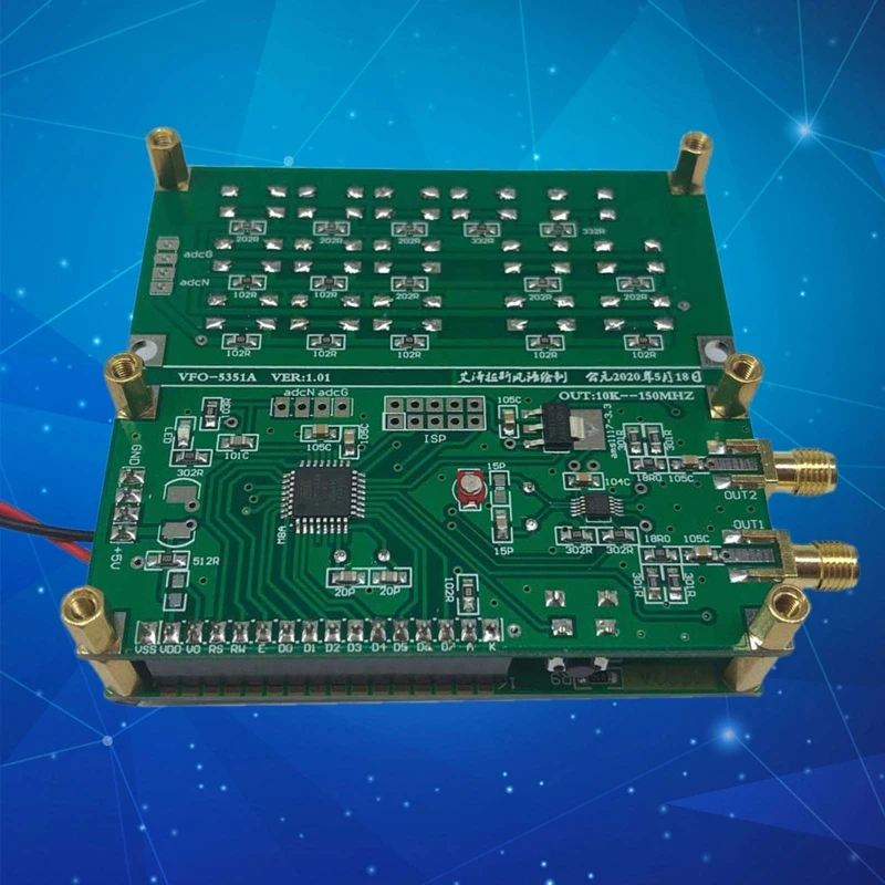 

Simple Signal Source Dual Channel 0.01mHz---150mHz 5351-2VFO-150 Dual Channel Source