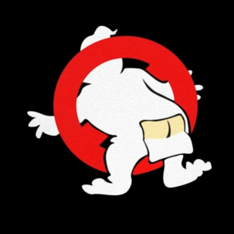 

Funny Cartoon Ghost Busters Decal Is Applicable To Racing SUV RV Motorcycle Wall Window Sticker Laptop Truck Auto Decoration