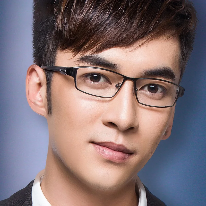 

Cubojue Titanium Glasses Male Prescription Optical Eyewear Brand Ultralight Full Rim 1.56 1.61 Progressive Photochromic