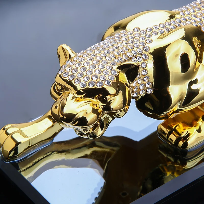 Креативное украшение для дома леопардовые алмазные украшения в виде животных