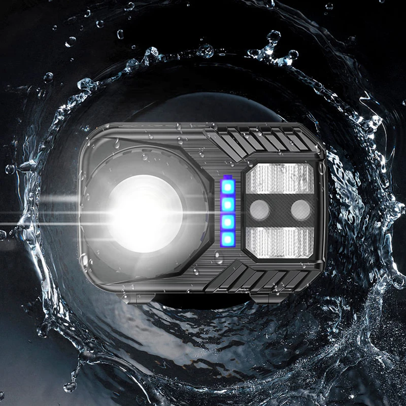 Мощный светодиодный волновой индукционный налобный фонарь водонепроницаемый