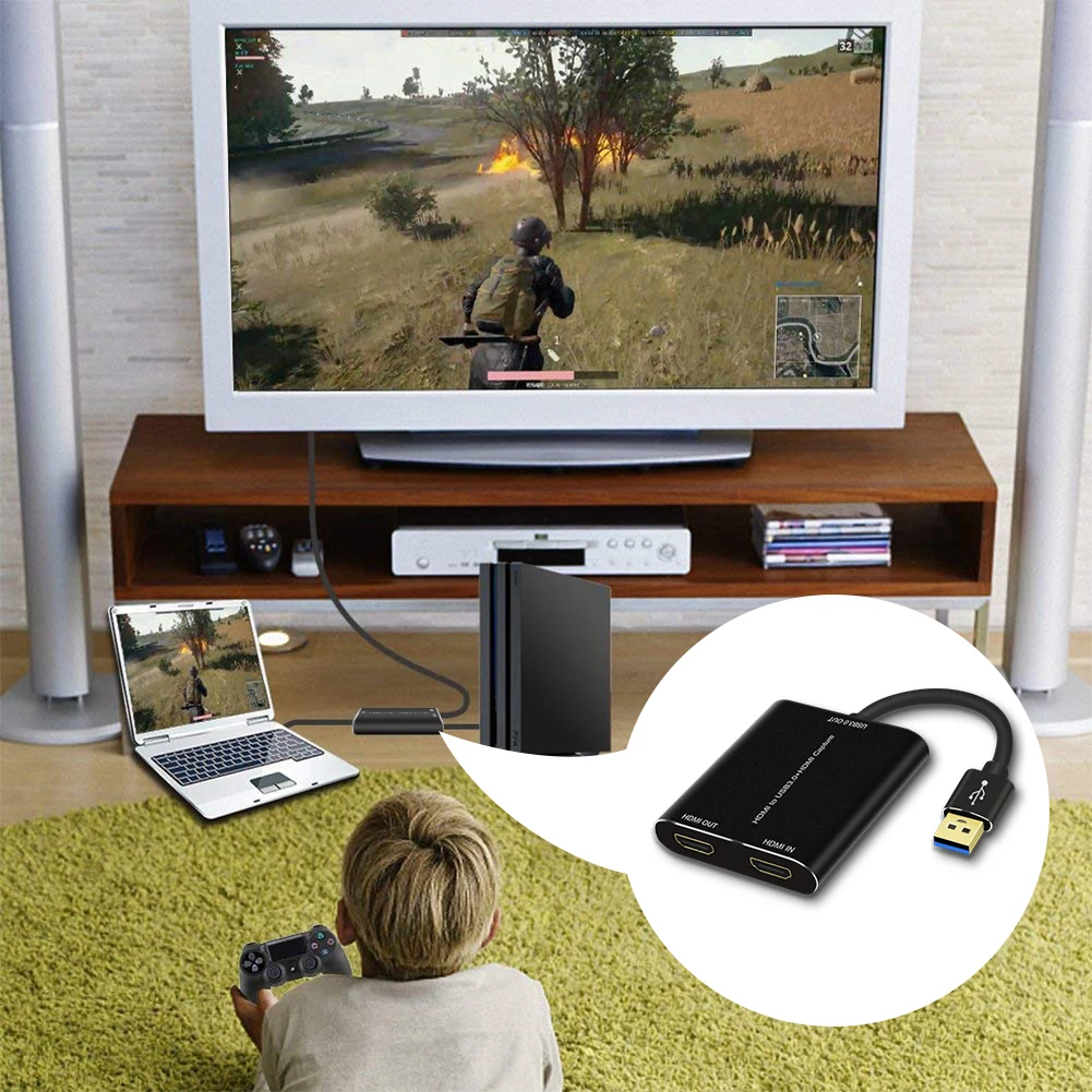 Карта видеозахвата AIXXCO USB 3 0 HDMI к USB|Кабели HDMI| |